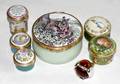 071495 ENGLISH ENAMEL BOXES INCLUDING HALCYON DAYS