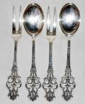 071492 THEODORE OLSEN OF NORWAY SILVER SERVING PIECES