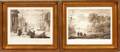 AFTER CLAUDE DE LORRAIN HAND COLORED ENGRAVINGS