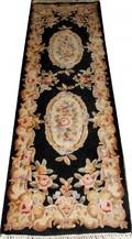 AUBUSSON DESIGN WOOL RUNNER MODERN