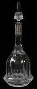 STERLING SILVER BAND  CRYSTAL DECANTER MAKER W