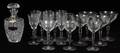 GERMAN CUT CRYSTAL DECANTER AND STEMWARE 17 PIECES