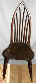 090544 GOTHIC STYLE SIDE CHAIR BENT WOOD BACK REST