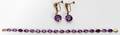 080576 14KT GOLD  AMETHYST BRACELET