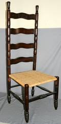 072492 AMERICAN ANTIQUE LADDER BACK CHAIR H48 W18