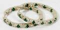 072465 1CT INSIDEOUT EMERALD  DIAMOND HOOP EARRINGS