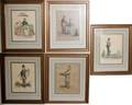 071516 AFTER CARLE VERNET FRENCH PRINTS SET OF FIVE
