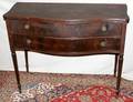 071511 SHERATON STYLE MAHOGANY SERVER W TWO DRAWERS