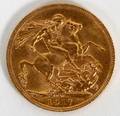 KING GEORGE V 1917 BRITISH GOLD SOVEREIGN COIN