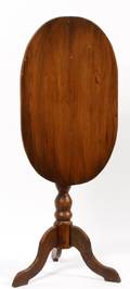 CHERRY OVAL TILTTOP TABLE 19TH C