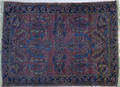 Sarouk throw rug ca 1920