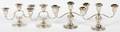 STERLING CANDLEHOLDERS 2 PAIRS