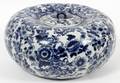 CHINESE BLUE  WHITE PORCELAIN GOURD FORM JAR