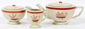 DANISH EARTHENWARE TEA SET C 1940 3 PCS