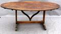 090589 AMERICAN FOLK ART PINE TILT TOP TABLE