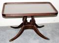 080602 AMER DUNCAN PHYFE STYLE MAHOGANY COFFEE TABLE