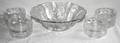 081592 FOSTORIA GLASS SERVING BOWL  INDIVIDUAL BOWLS