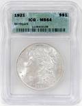 080590 US ICG MORGAN SILVER DOLLAR MS 64 1921