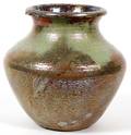 PEWABIC POTTERY IRIDESCENT GREEN VASE