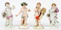 MEISSEN PORCELAIN CHERUBIC FIGURES