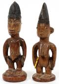 YORUBA WOOD ERE IBEJI FIGURES NIGERIA
