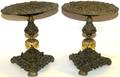 CONTINENTAL BRONZE TAZZAS 19TH C PAIR