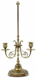 FRENCH BRONZE TWOLIGHT CANDLE HOLDER