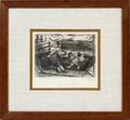JOHN SLOAN ETCHING ON PAPER