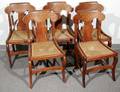 090061 ANTIQUE AMERICAN BIRDSEYE MAPLE SIDE CHAIRS