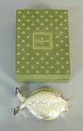 Christofle cased silver fish bottle