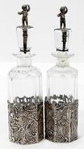 081031 CONTINENTAL SILVER  CRYSTAL BOTTLES