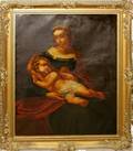 080014 CE CRIDLAND OIL ON CANVAS MADONNA  CHILD