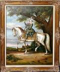 080054 YS WARDLE OIL ON CANVAS KNIGHT ON HORSEBACK