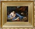 072019 KPM PORCELAIN PLAQUE MARY MAGDALENE RECLINING