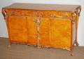 072046 ART NOUVEAU STYLE CARVED FRUITWOOD SIDEBOARD