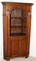 072044 ENGLISH PINE CORNER CUPBOARD H 79 W 41