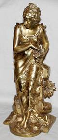 071006 EUTROPE BOURET DORE BRONZE SCULPTURE