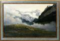 071049 A BELLI OIL ON CANVAS ALPINE SHEPHERD