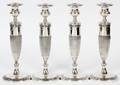 AMERICAN STERLING CANDLESTICKS C 1920 SET OF FOUR