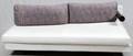 B  B ITALIA MODERNE WHITE LEATHER SOFA