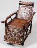 ROSEWOOD  MOTHEROFPEARL RECLINING CHAIR