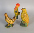 Two composition roosters