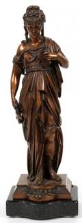 JOSEPH CHARLES DE BLEZER BRONZE FIGURE 19TH C