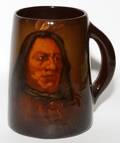 WELLER LOUWELSA POTTERY MUG EARLY 20TH C