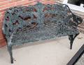 BROWN JORDAN CAST ALUMINUM FERN BENCH