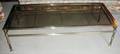 MODERN BRASS  GLASS TOP COFFEE TABLE