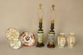Group of export porcelain to include a pair of lamps