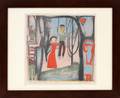 WILL BARNET COLORED LITHOGRAPH