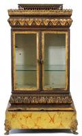EUROPEAN TOLE CURIO CABINET