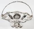 ENGLISH SHEFFIELD PLATE FRUIT BASKET C 1850